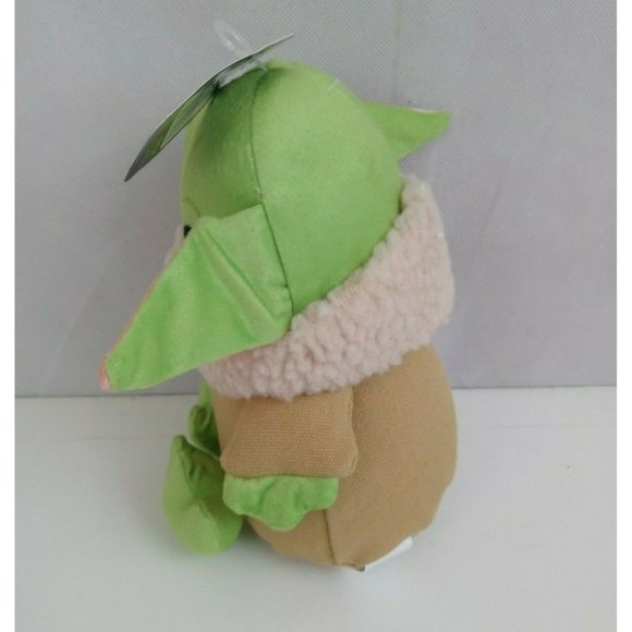 New Star Wars Mandalorian Baby Yoda The Child Grogu 7" Plush Squeaker Dog Toy - Picture 4 of 6